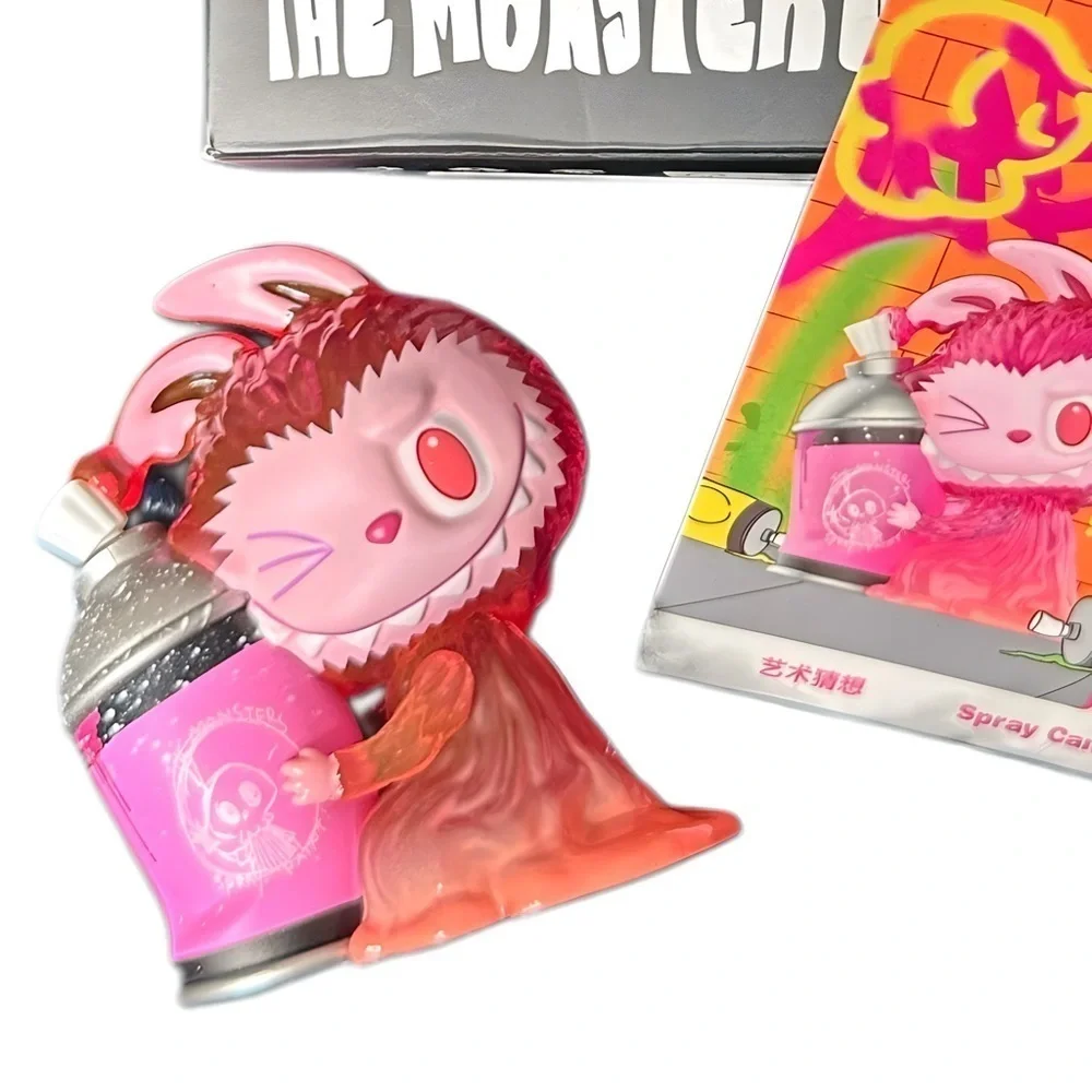 Labubu Almost Hidden Spray Can Vinyl Figure Pop Mart The Monsters